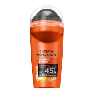 رول ضد تعریق مردانه لورآل L'OREAL مدل THERMIC نارنجی حجم 50 میل